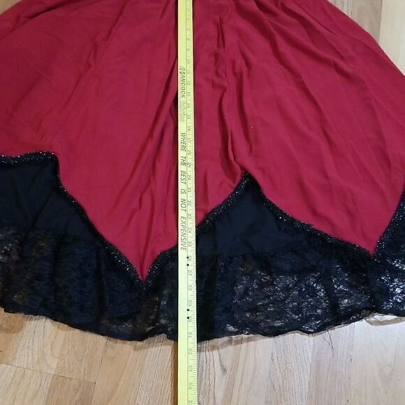 Arkfell Long Skirt for Women Double-Layer Lace Tassels Renaissance Victo… - Picture 3 of 10